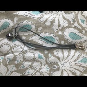 Grey and silver Brighton necklace